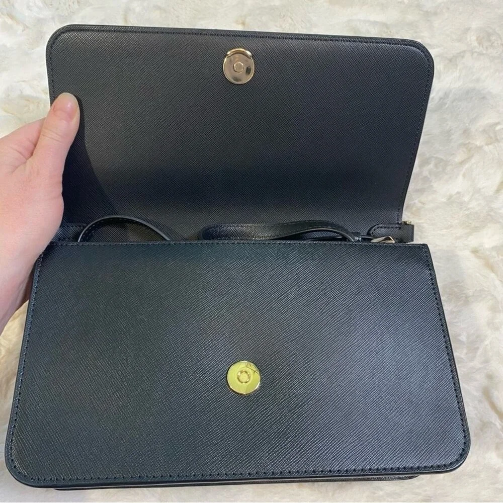 NWOT Kate Spade Madison Medium Saffiano Flap Convertible Crossbody Purse Box Bag
